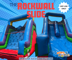 The Rock Wall Slide - Dual lane (Dry)